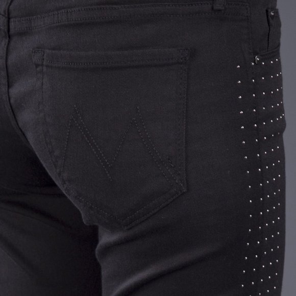 MOTHER The Ankle Zip Looker “Big Black Stud” Jeans - Size 27 - Picture 5 of 14